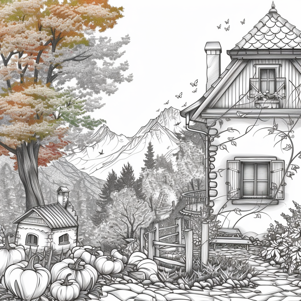 A Cozy Cottage in the Mountain Woods