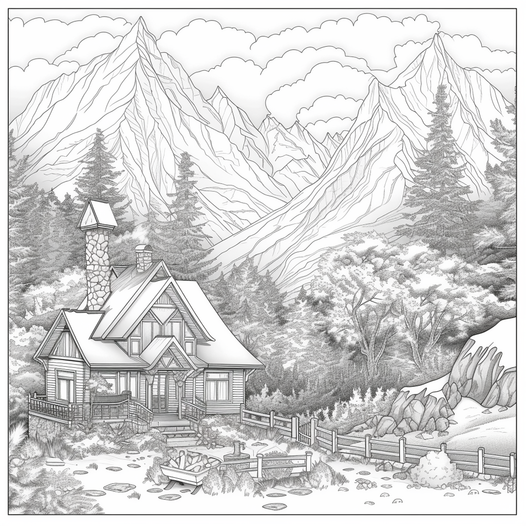 A Cozy Cottage in the Mountain Woods