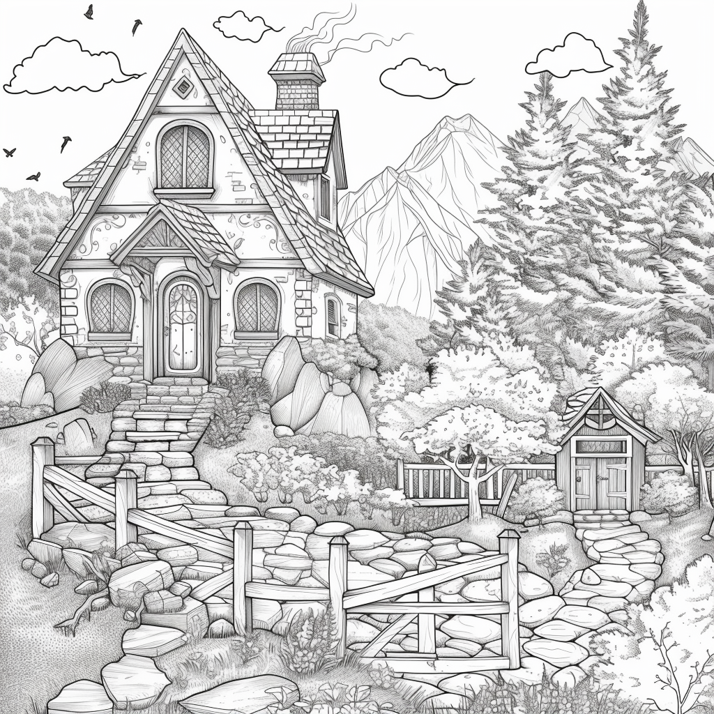 A Cozy Cottage in the Mountain Woods