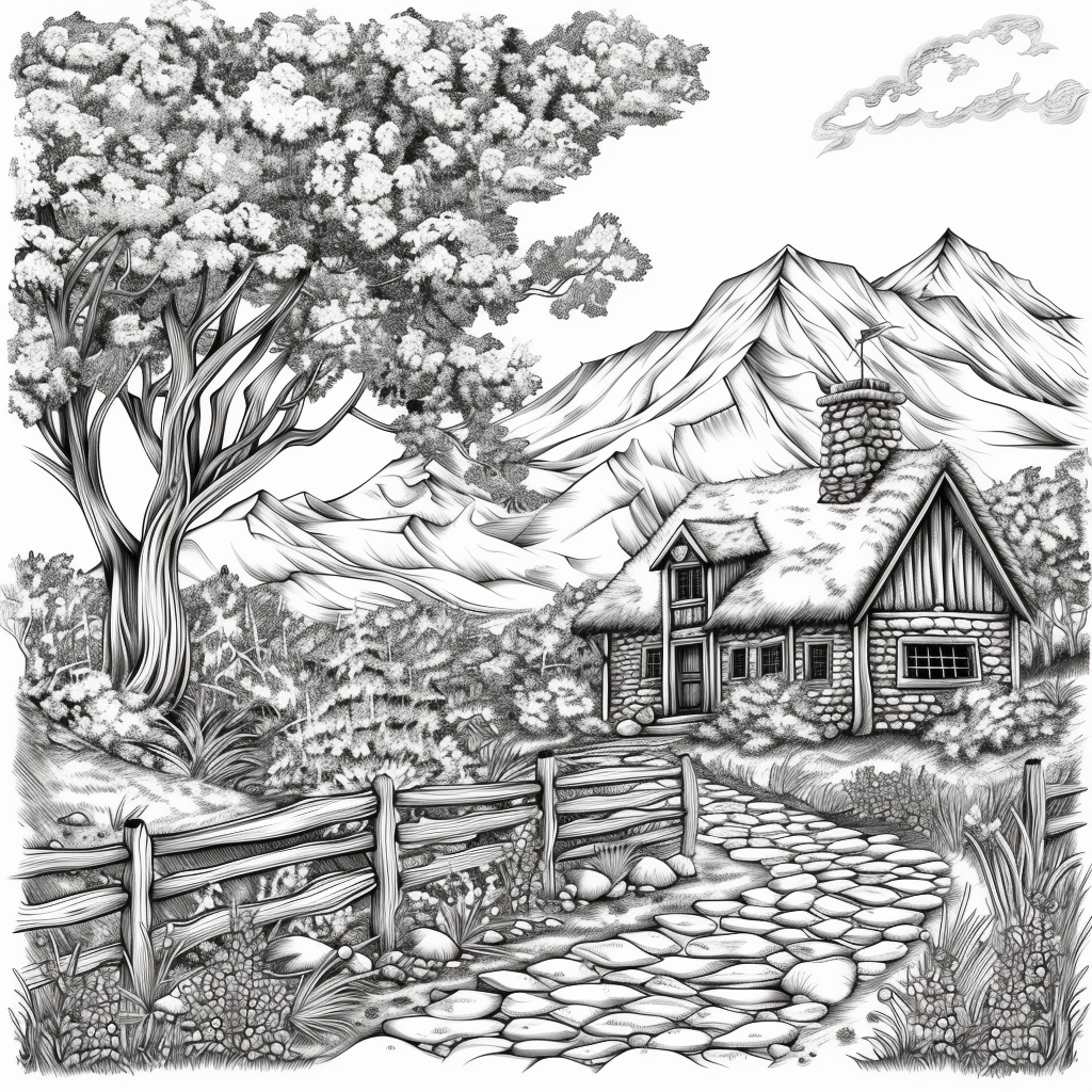 A Cozy Cottage in the Mountain Woods
