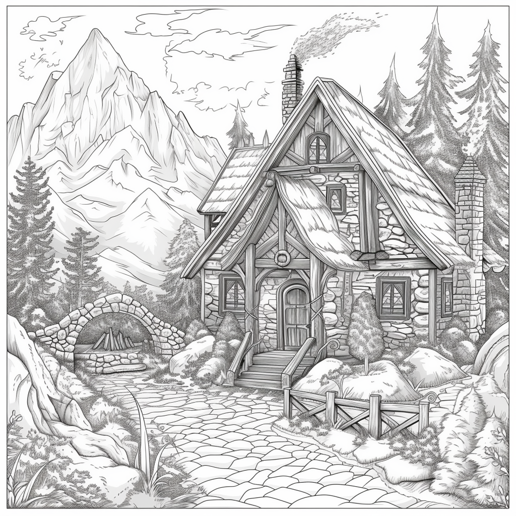 A Cozy Cottage in the Mountain Woods