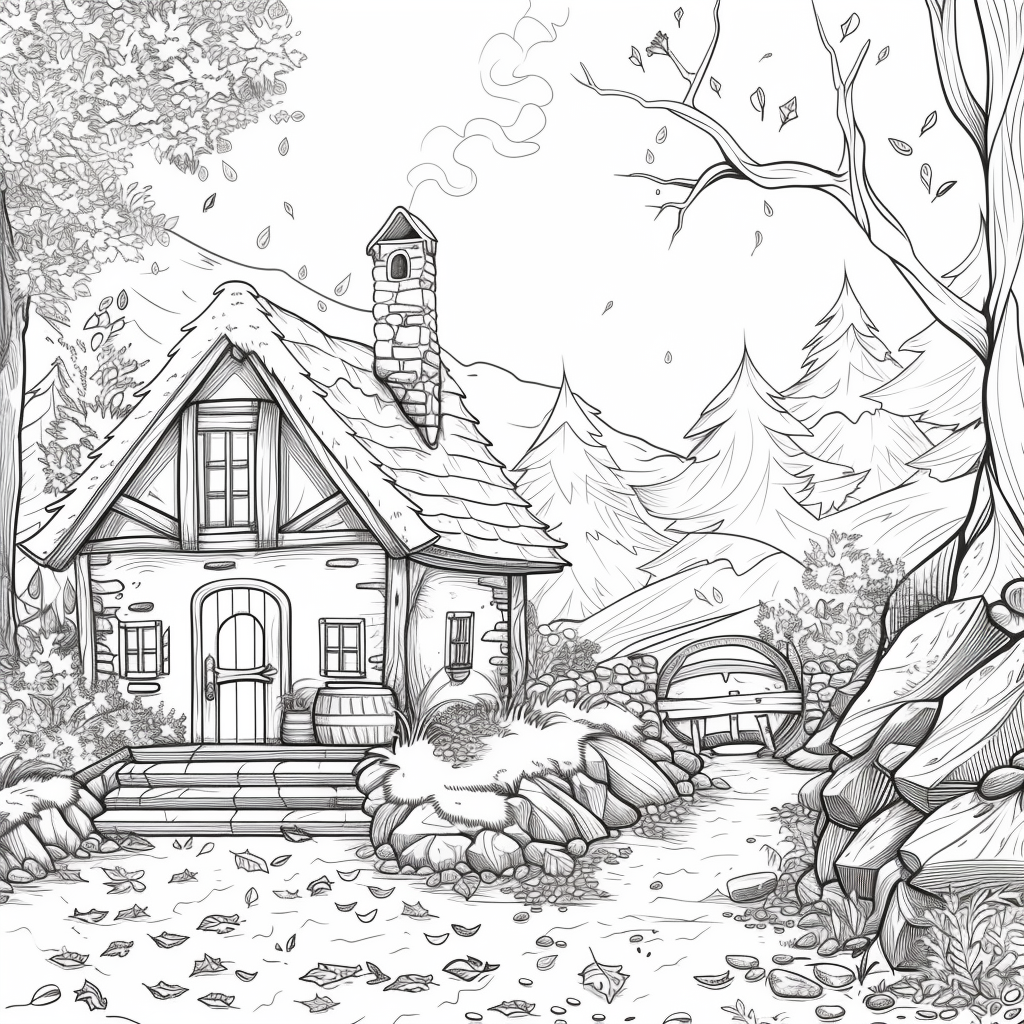 A Cozy Cottage in the Mountain Woods