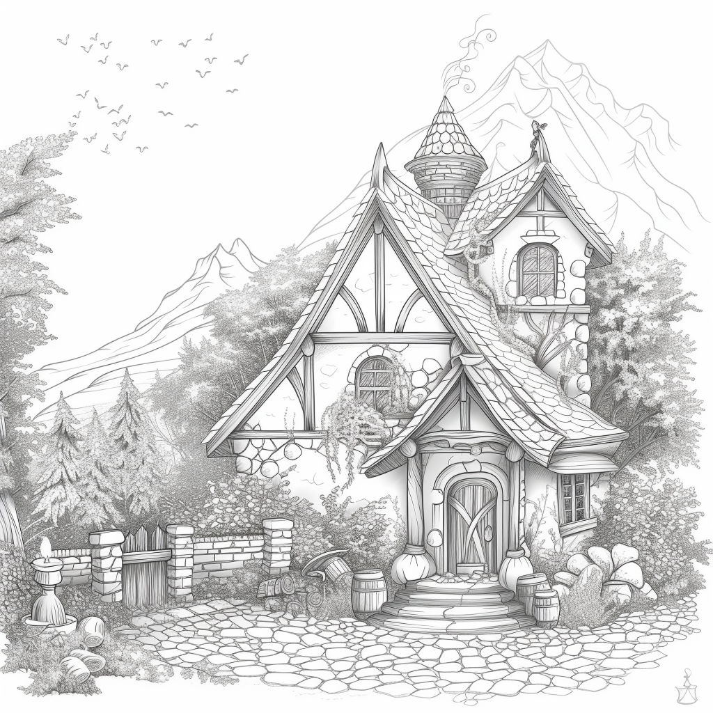 A Cozy Cottage in the Mountain Woods