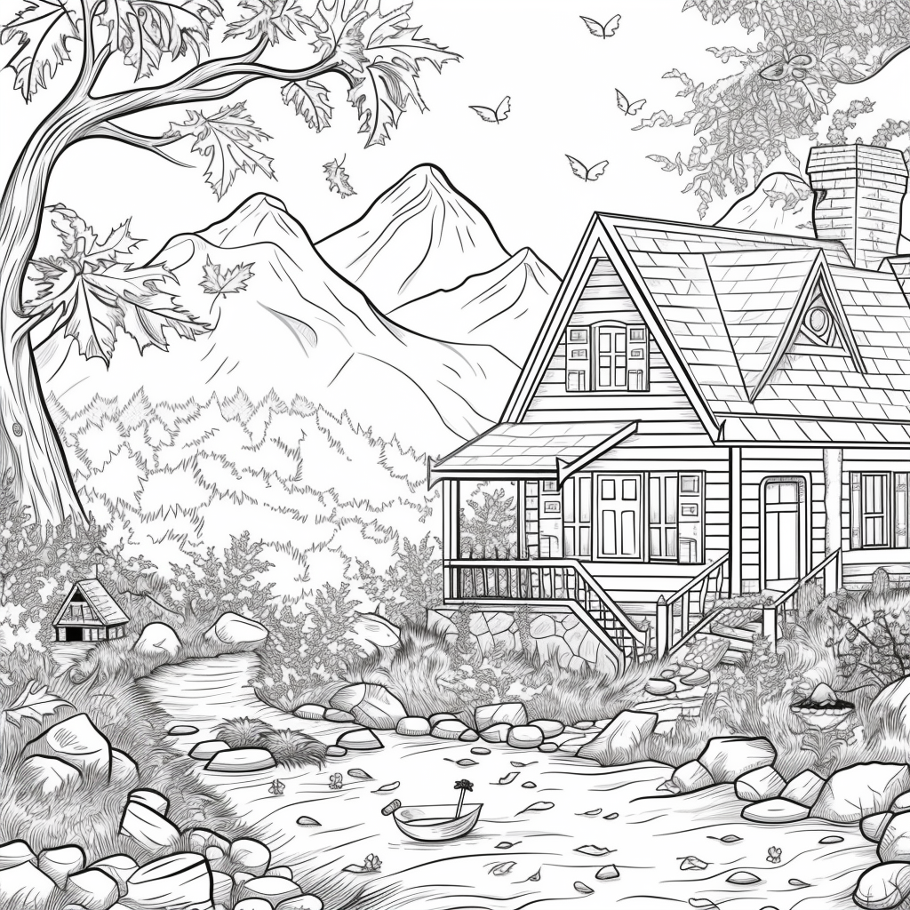 A Cozy Cottage in the Mountain Woods