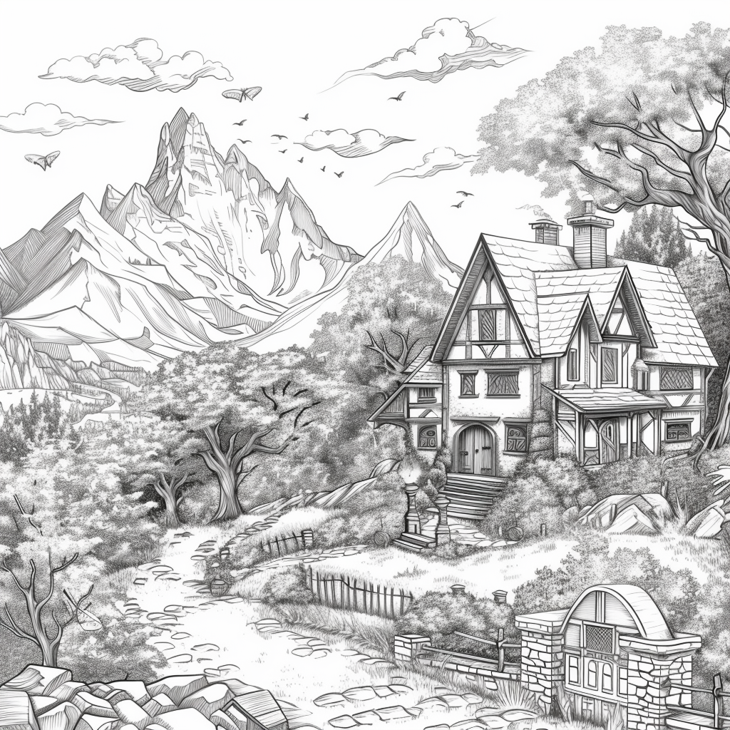 A Cozy Cottage in the Mountain Woods