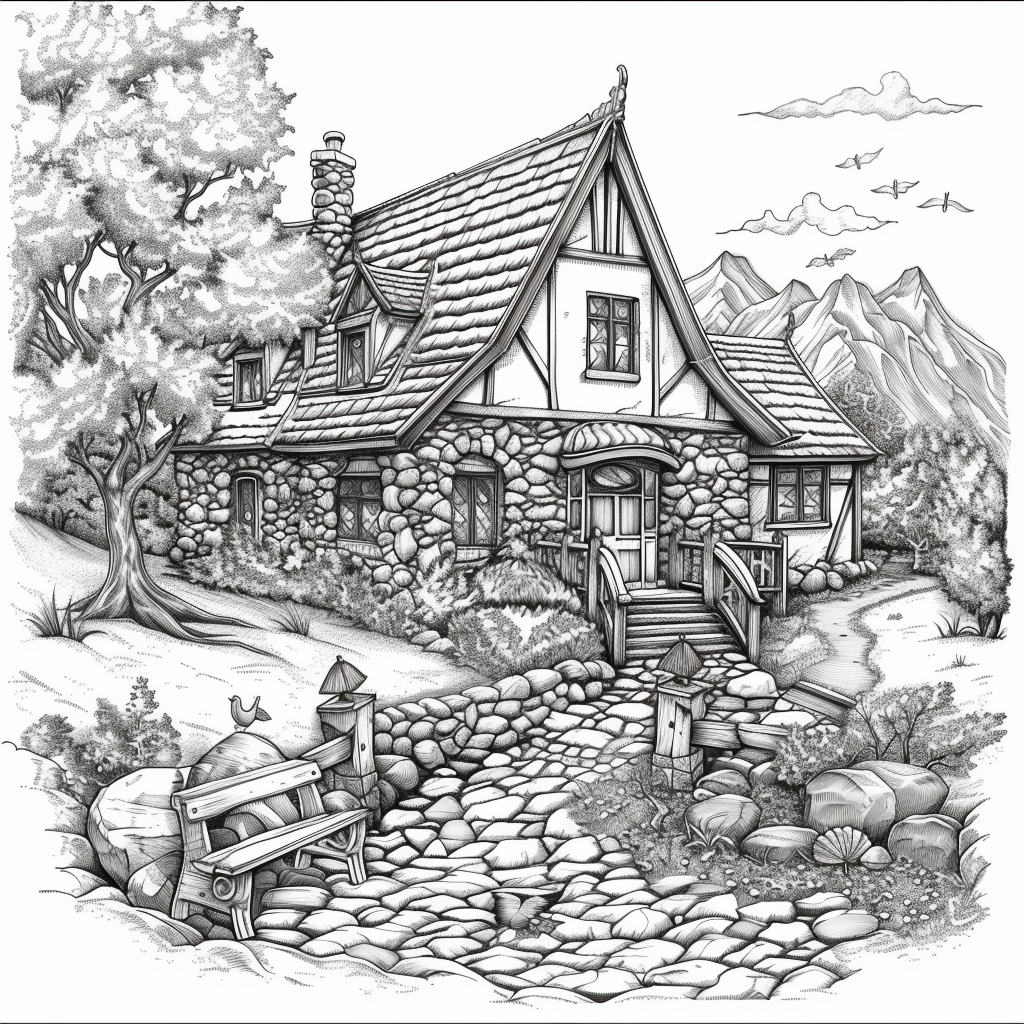 A Cozy Cottage in the Mountain Woods