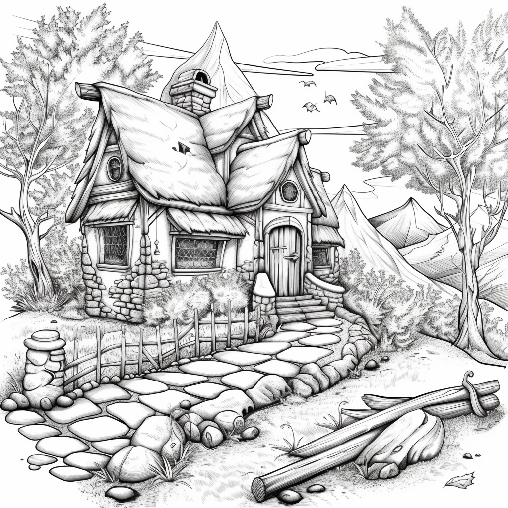 A Cozy Cottage in the Mountain Woods