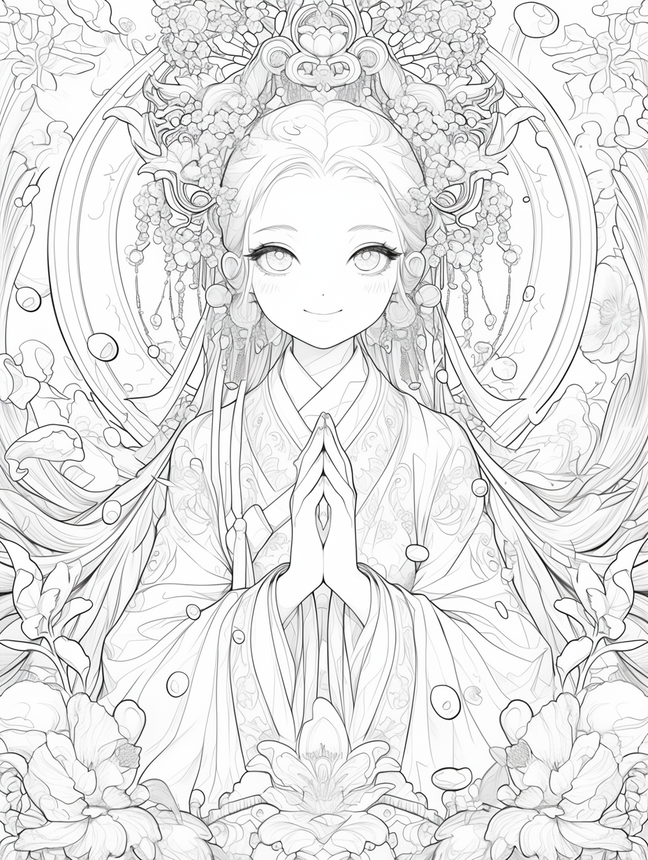 Korean Hanbok Fantasy with Peacock Wings