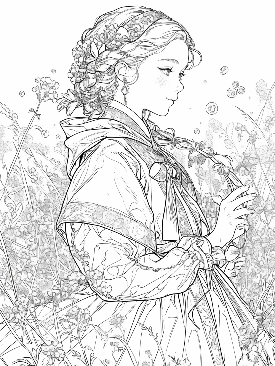 Korean Hanbok Fantasy with Peacock Wings
