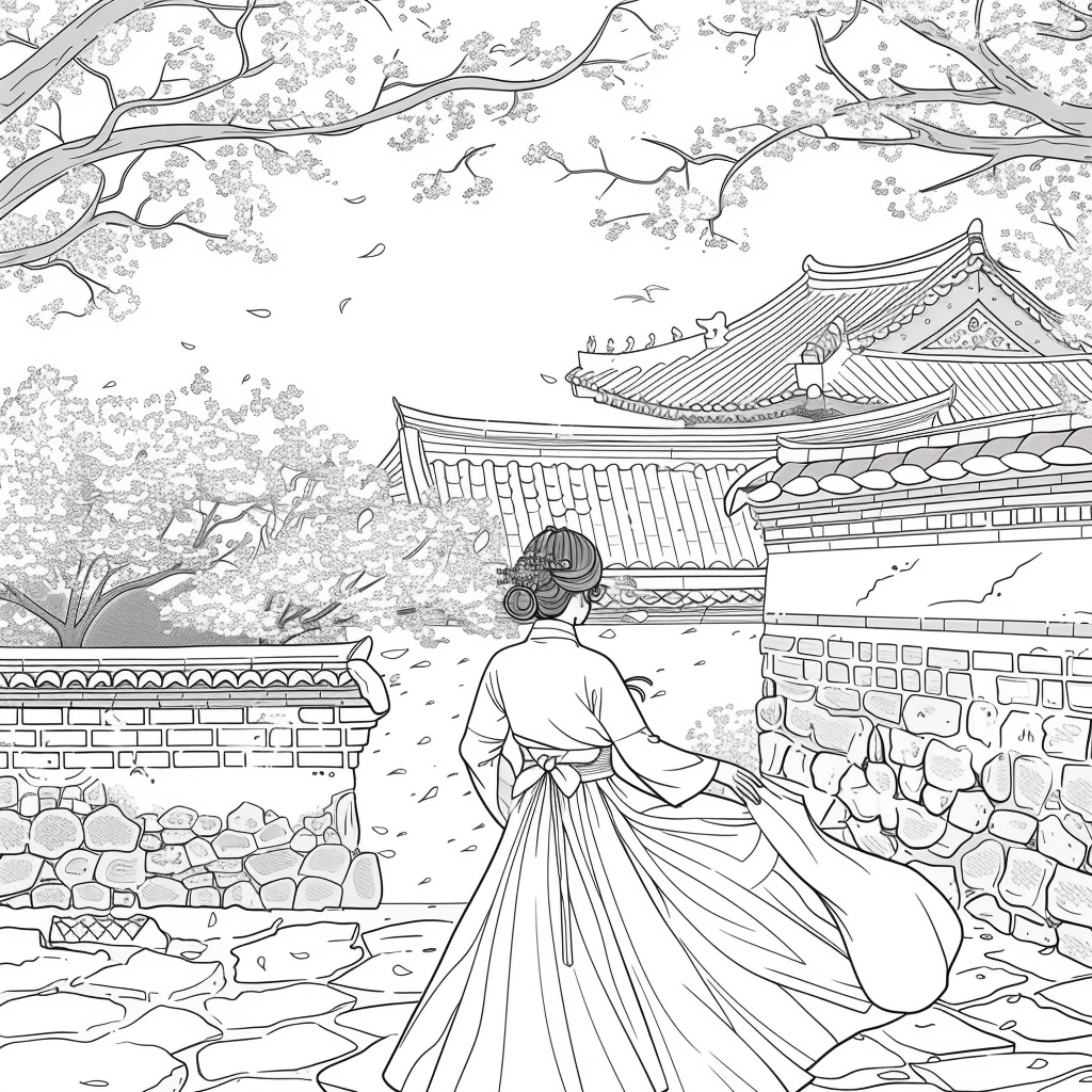 Springtime Stroll in Hanok Village