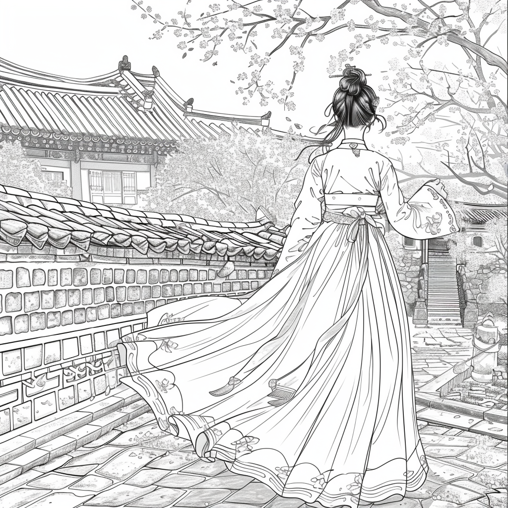 Springtime Stroll in Hanok Village