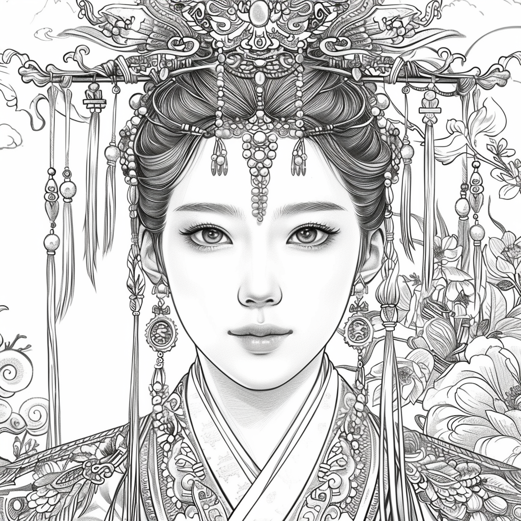Floral hanbok