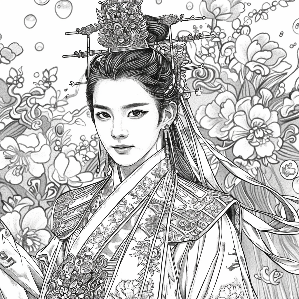 Golden Elegance – The Peony Empress