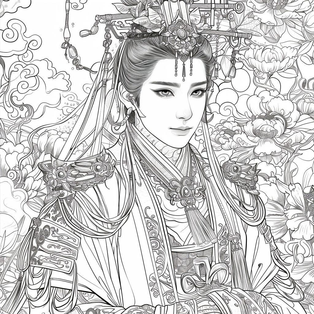 Floral hanbok