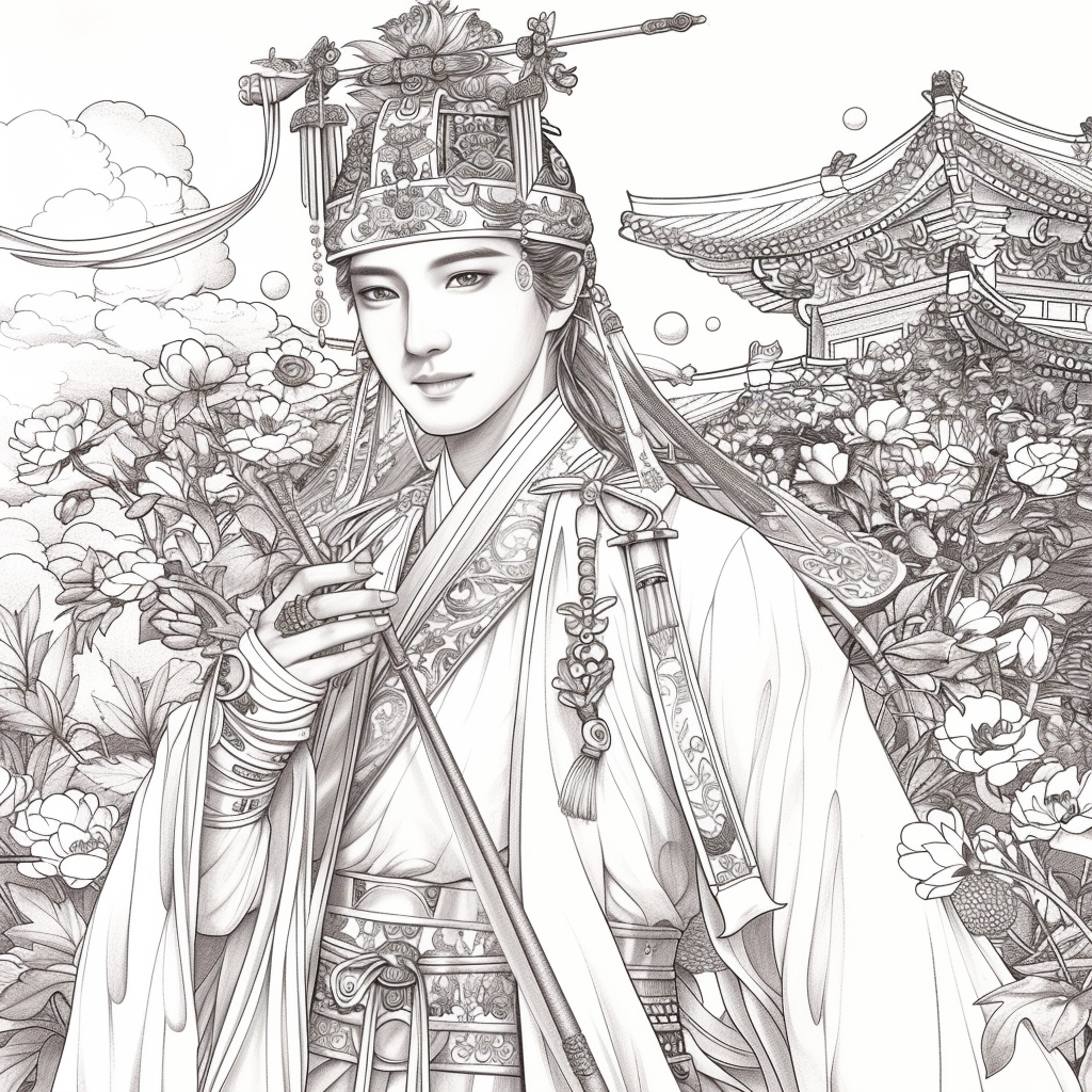 Harmony of eleganceGolden Dawn Princess of Blossoms