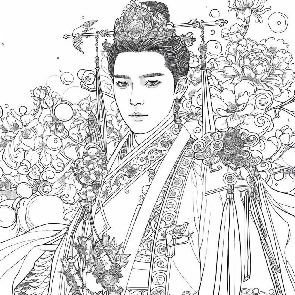 Harmony of eleganceGolden Dawn Princess of Blossoms