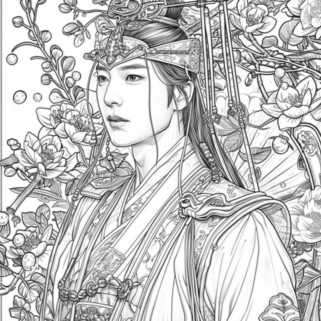 Floral hanbok