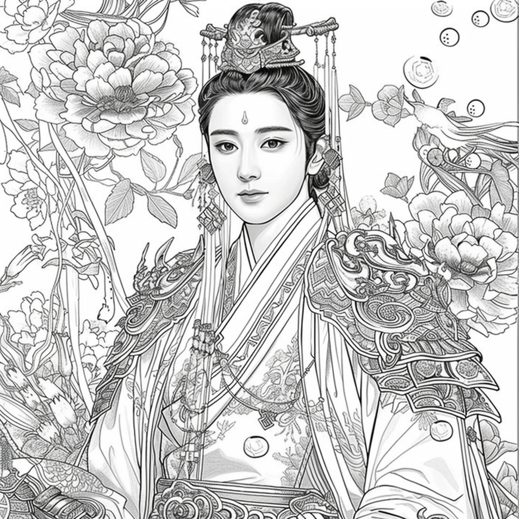 Floral hanbok