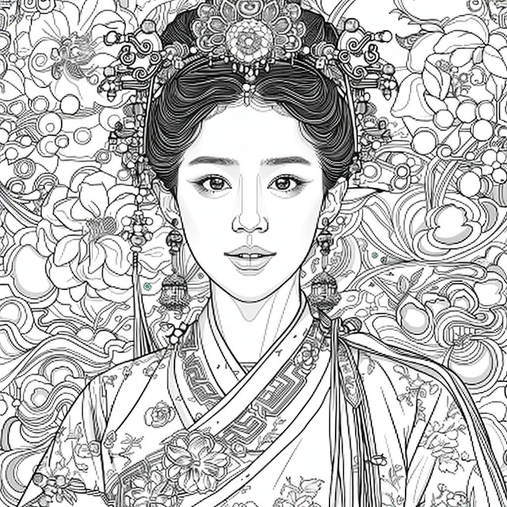 Harmony of eleganceGolden Dawn Princess of Blossoms