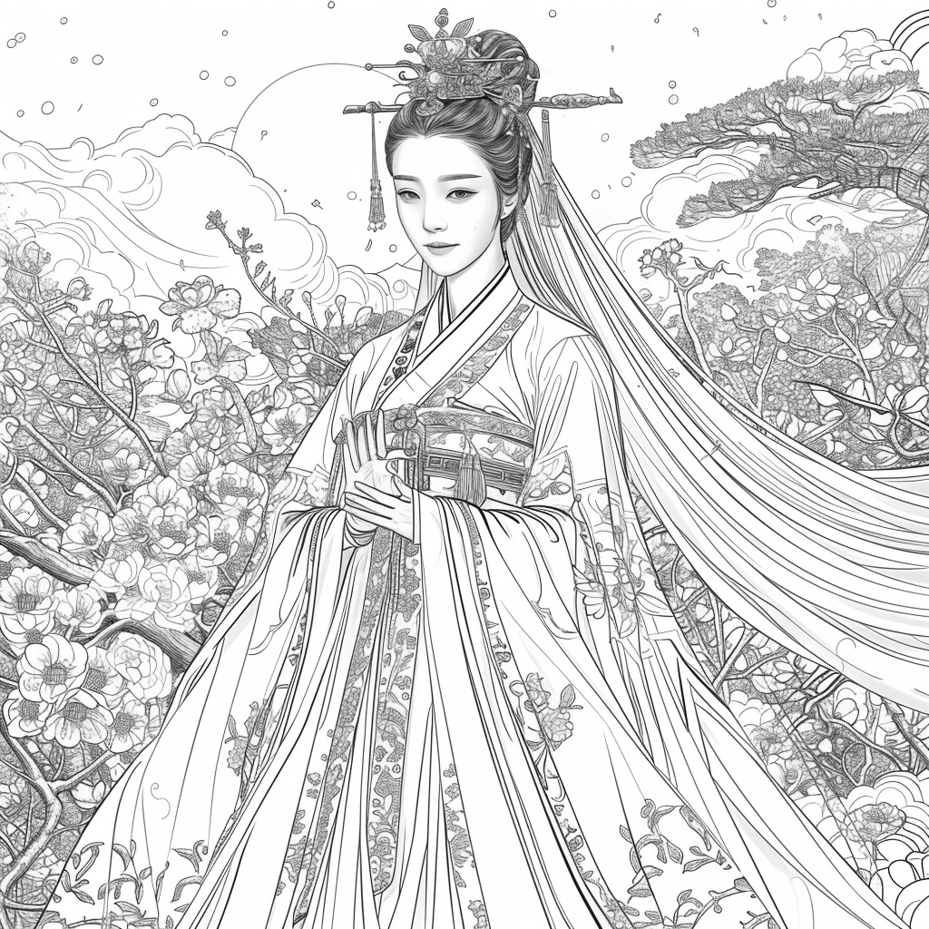 Whispering Blossoms – The Prayer Beneath Ancient Pines
