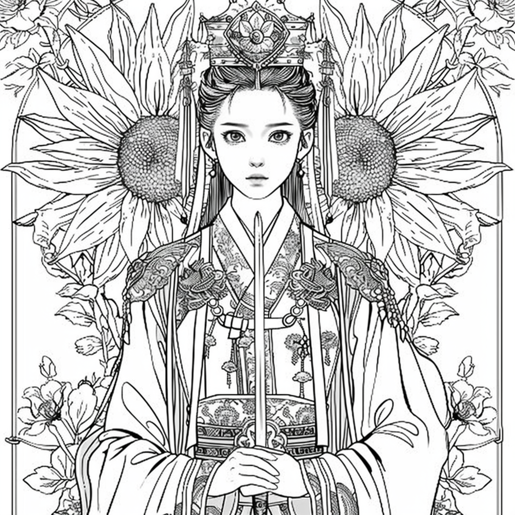 Warrior Queen of the Sunflower Crown