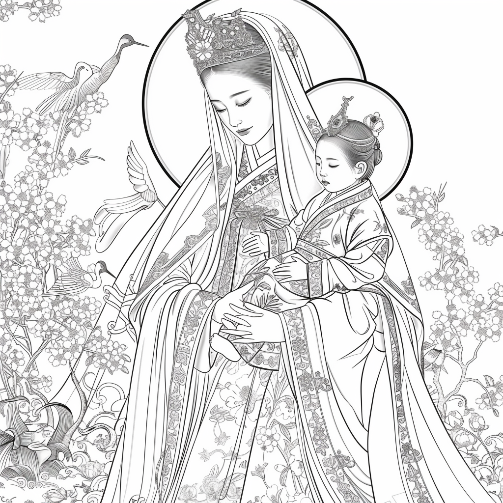 Eternal Grace: Mother and Child in Royal Hanbok