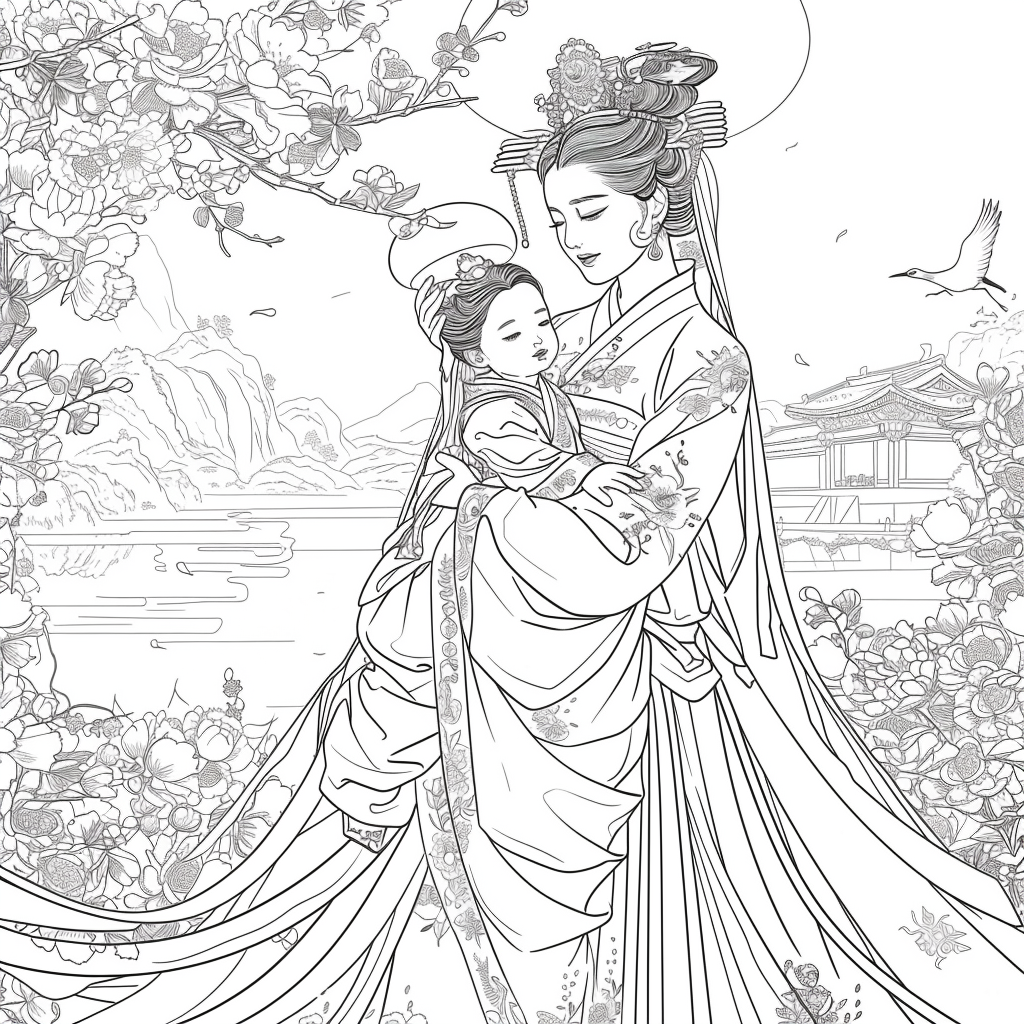 Eternal Grace: Mother and Child in Royal Hanbok