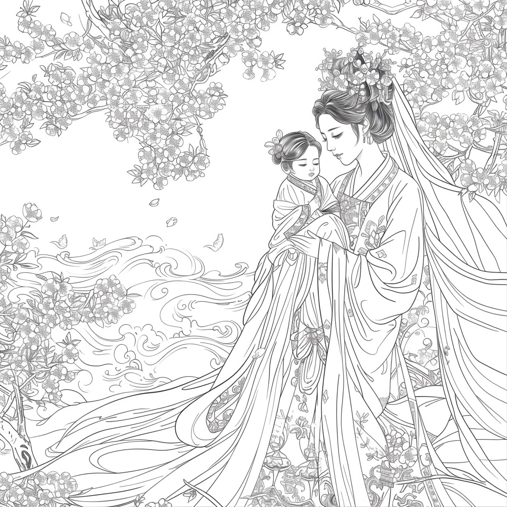 Eternal Grace: Mother and Child in Royal Hanbok