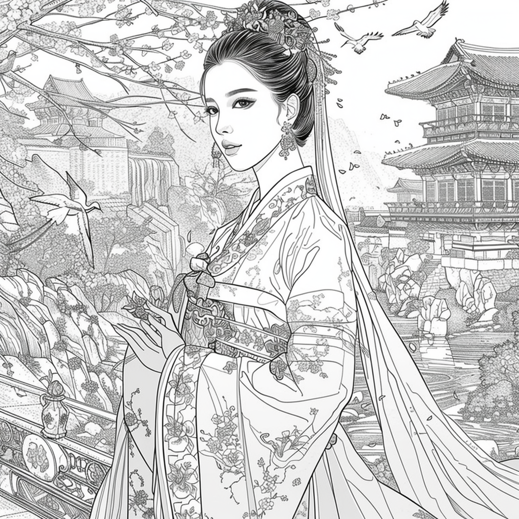 The Crimson Princess of Blossoming Spring