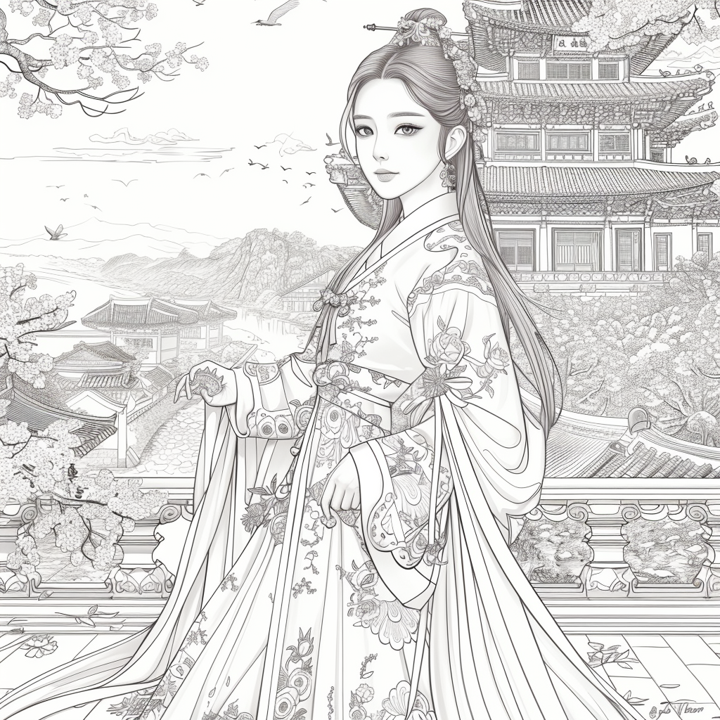 The Crimson Princess of Blossoming Spring