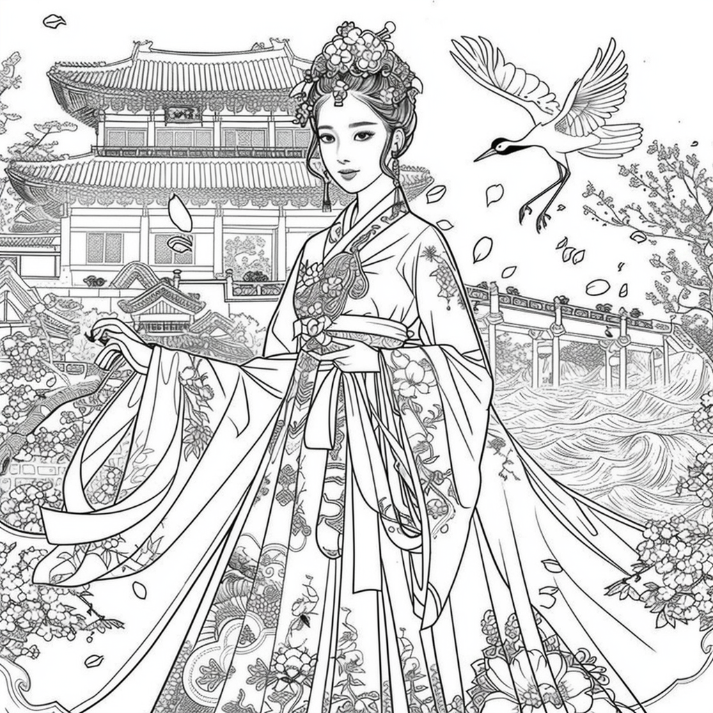 The Crimson Princess of Blossoming Spring