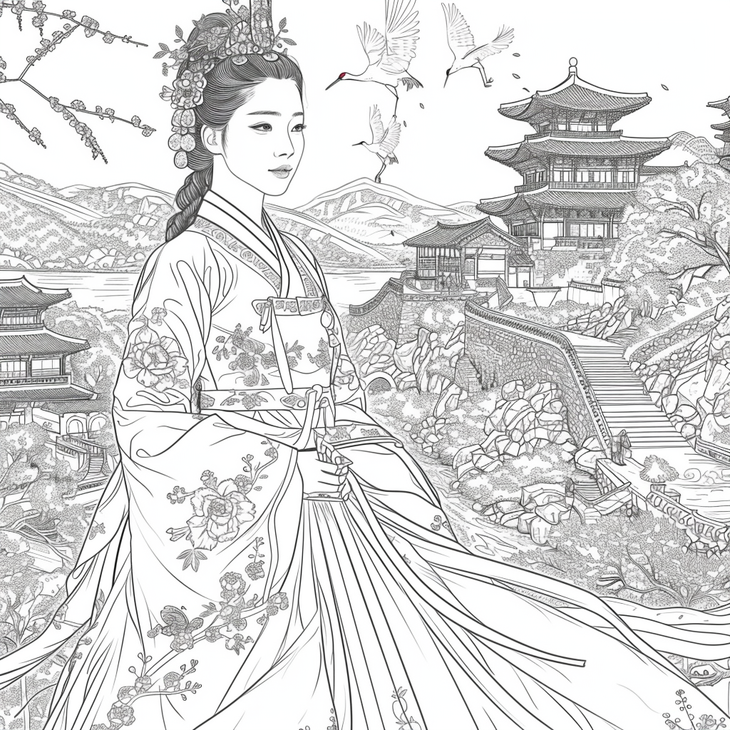 The Crimson Princess of Blossoming Spring