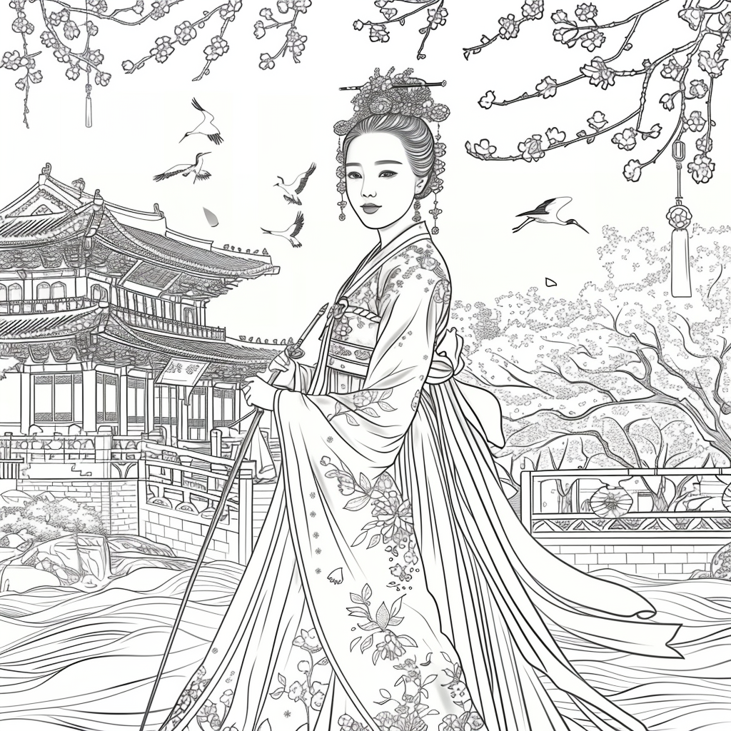 The Crimson Princess of Blossoming Spring
