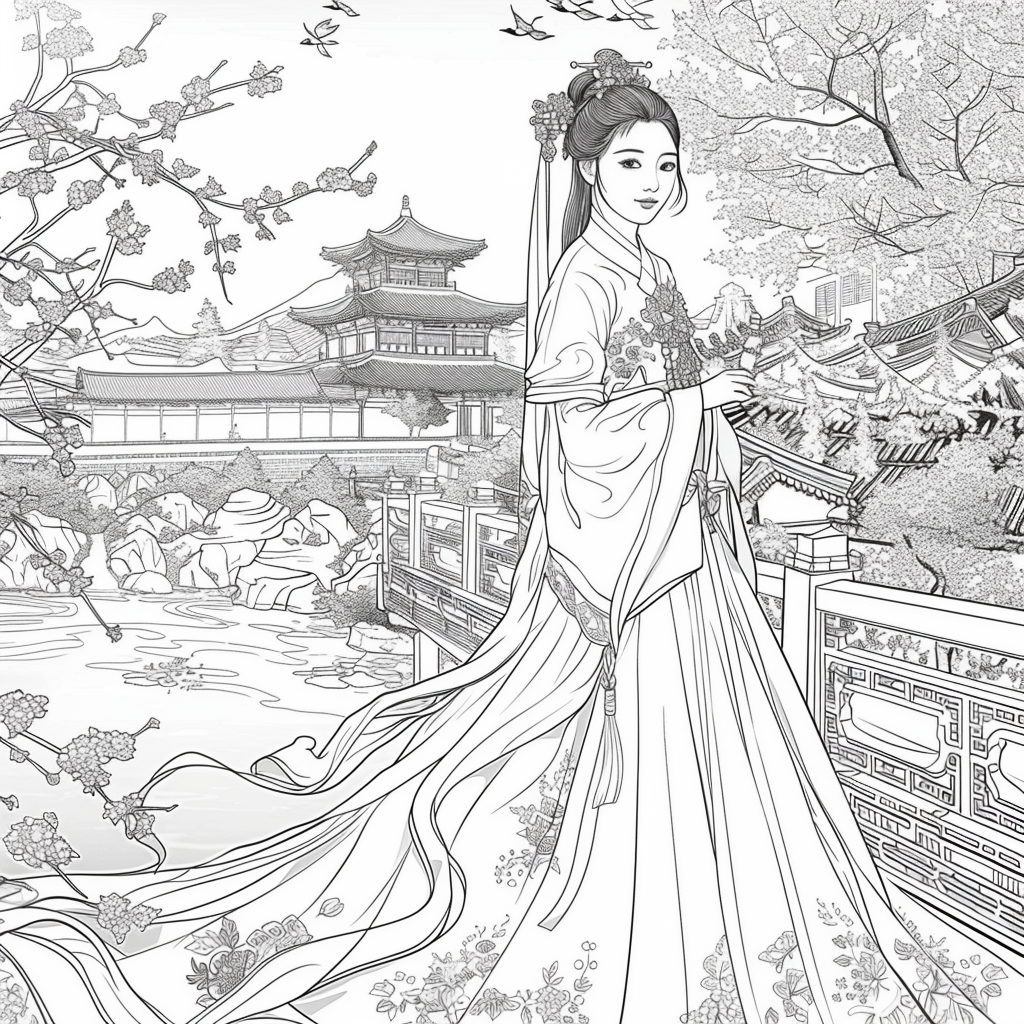 The Crimson Princess of Blossoming Spring