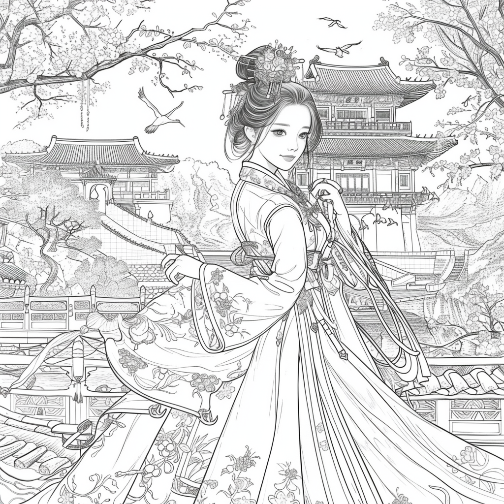 The Crimson Princess of Blossoming Spring