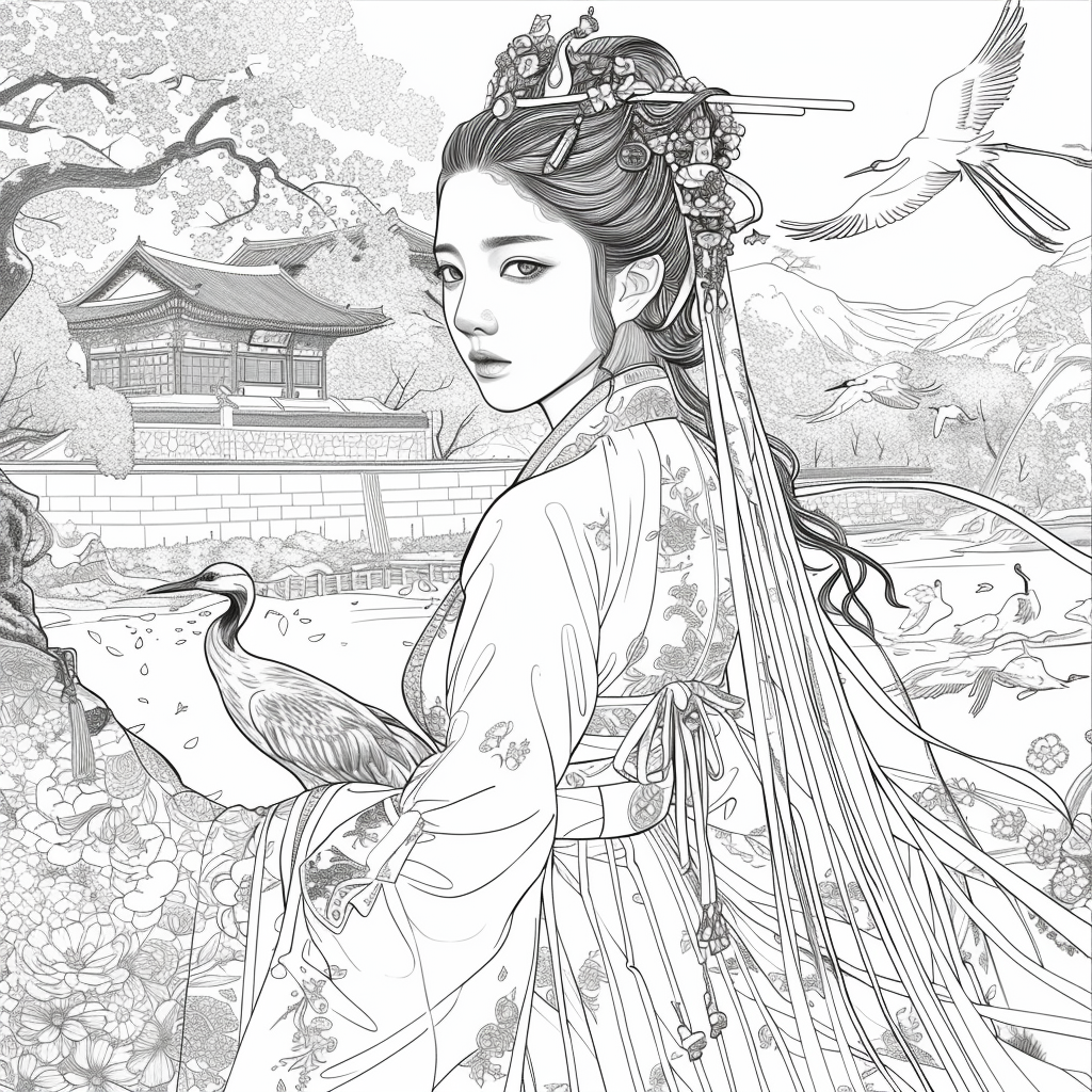 The Crimson Princess of Blossoming Spring
