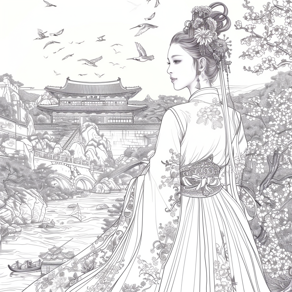 The Crimson Princess of Blossoming Spring