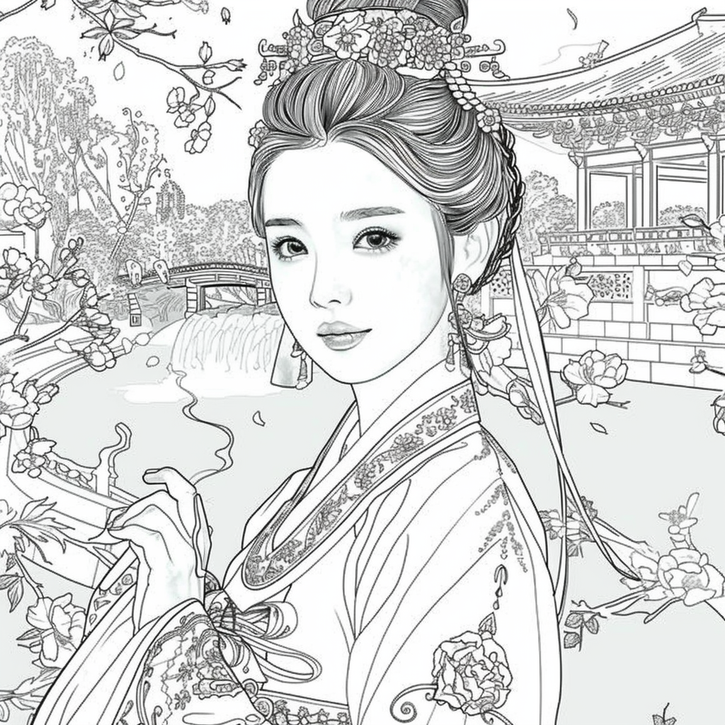 The Crimson Princess of Blossoming Spring