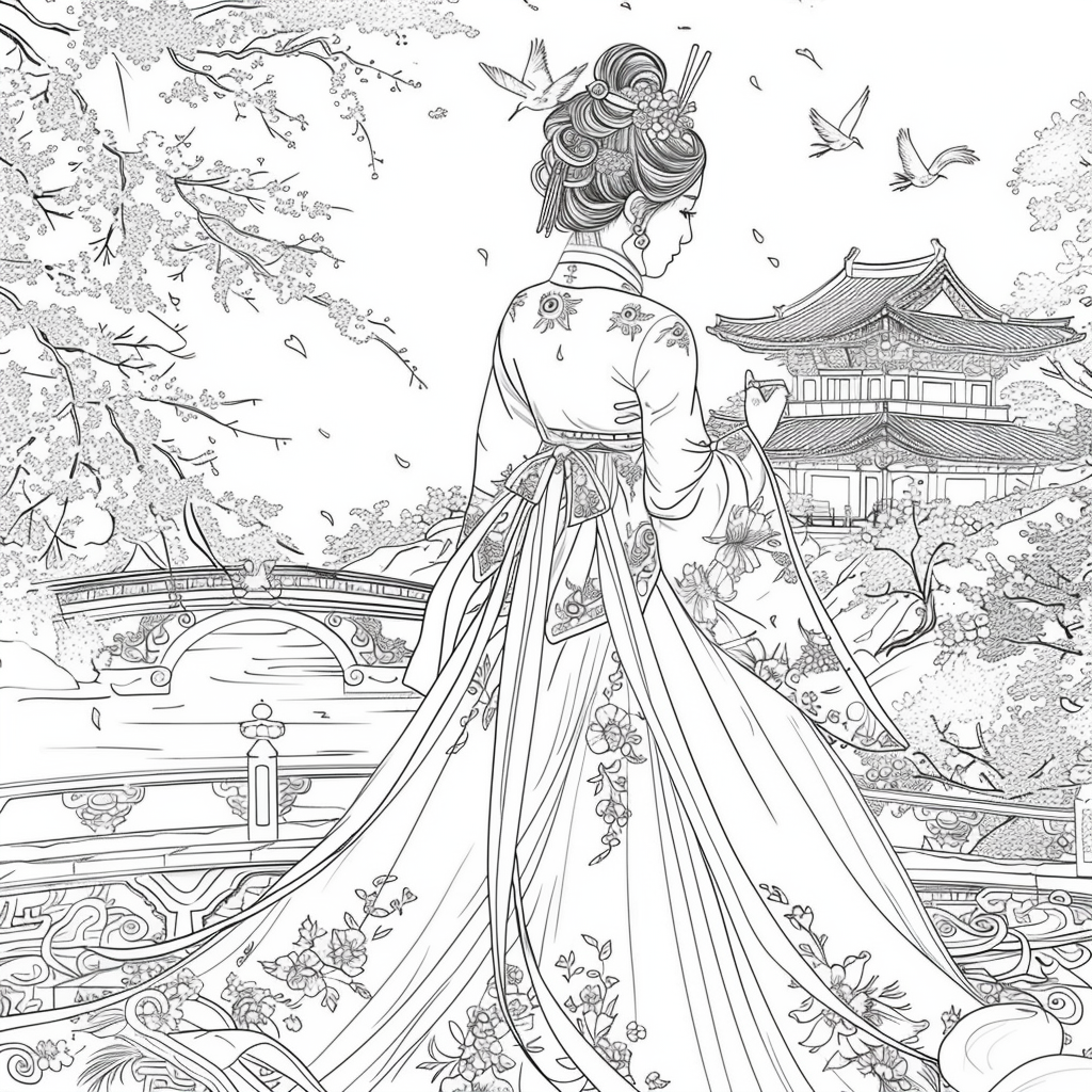 The Crimson Princess of Blossoming Spring