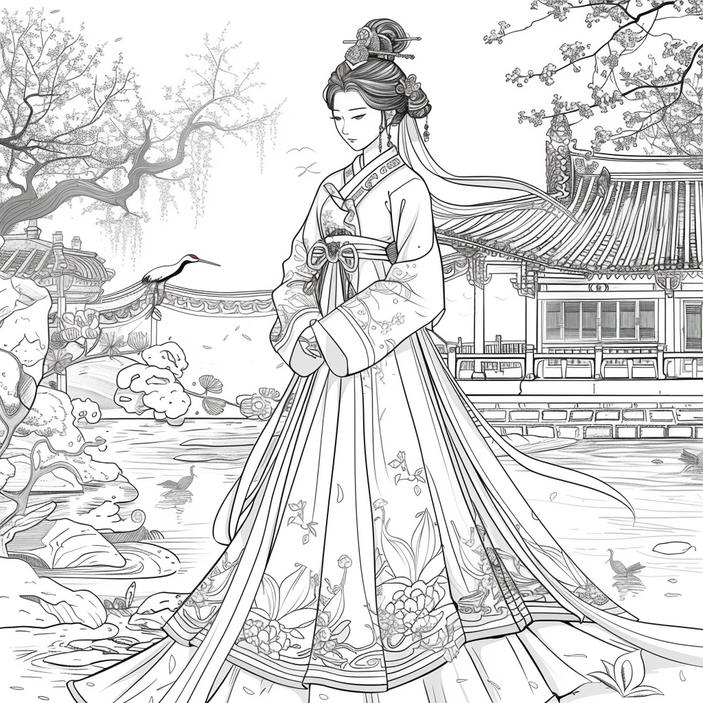 The Crimson Princess of Blossoming Spring