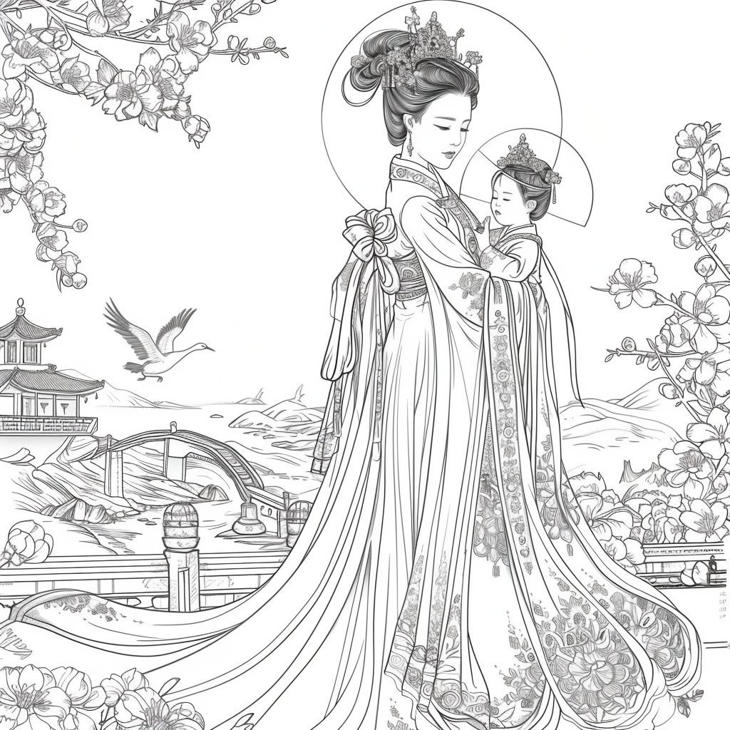 Eternal Grace: Mother and Child in Royal Hanbok