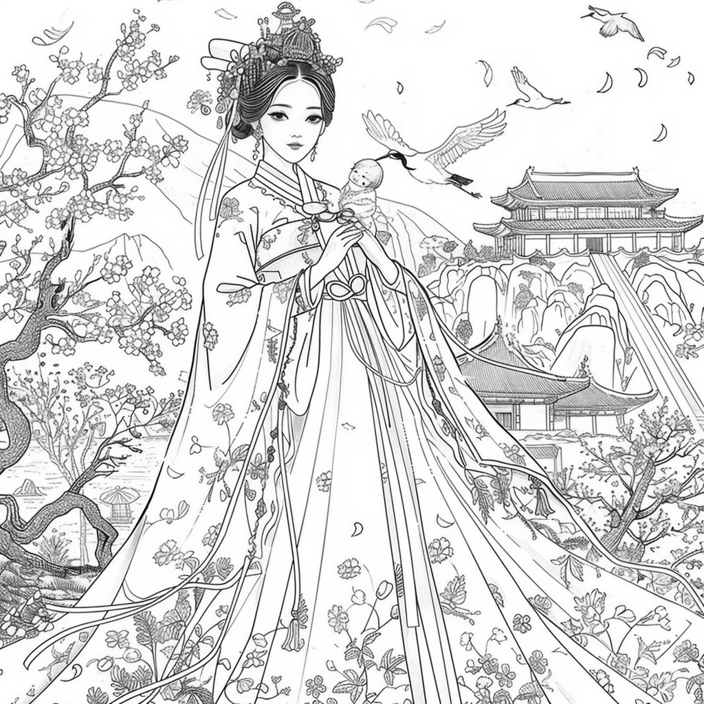 Eternal Grace: Mother and Child in Royal Hanbok