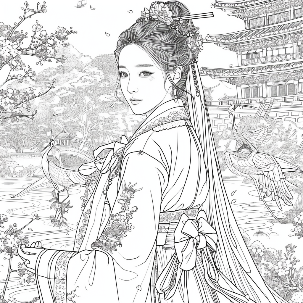 The Blossom Princess by the Water