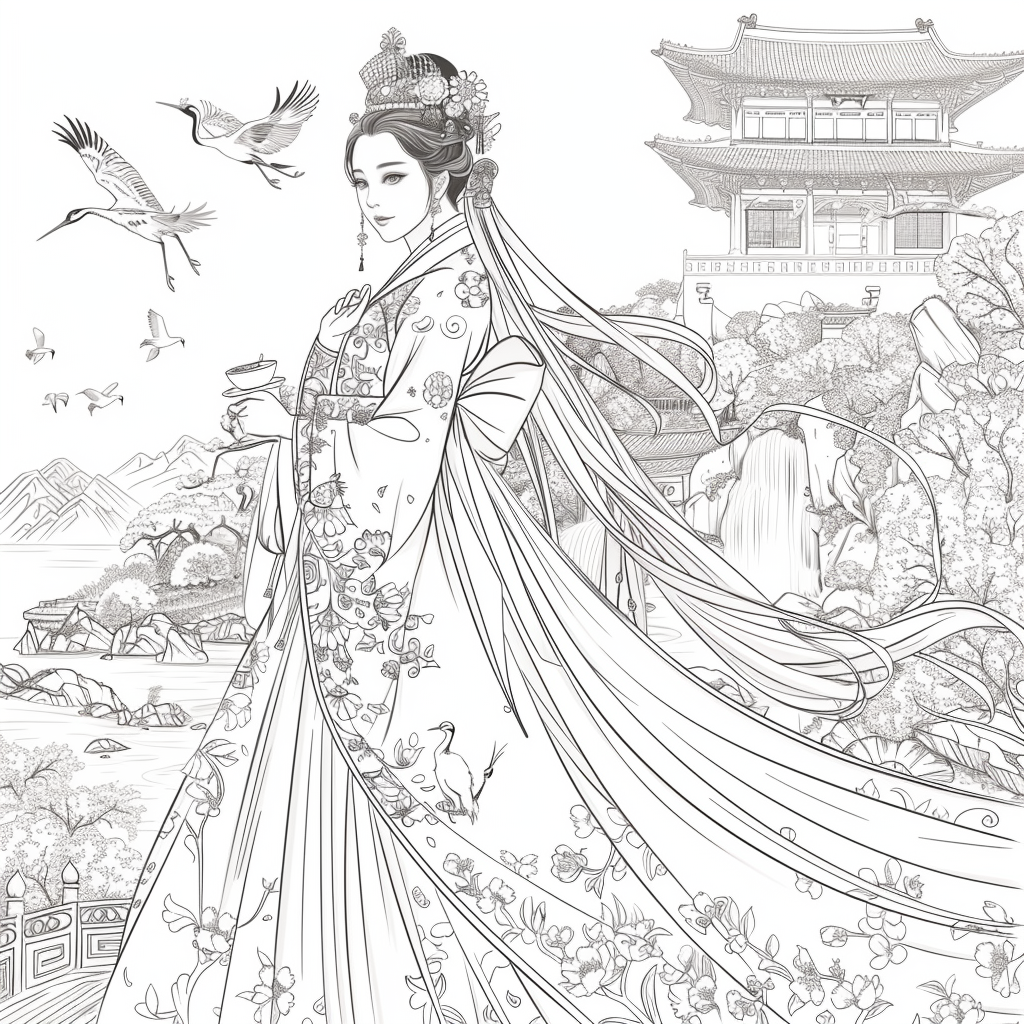 The Blossom Princess by the Water