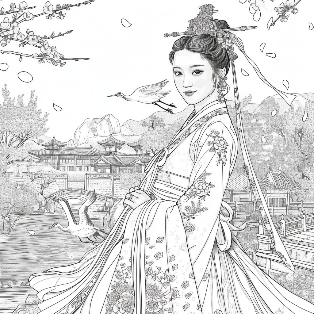 The Blossom Princess by the Water
