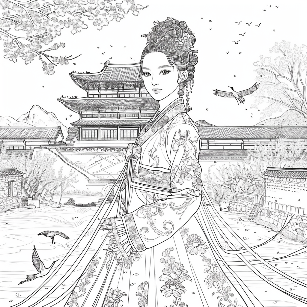 The Blossom Princess by the Water