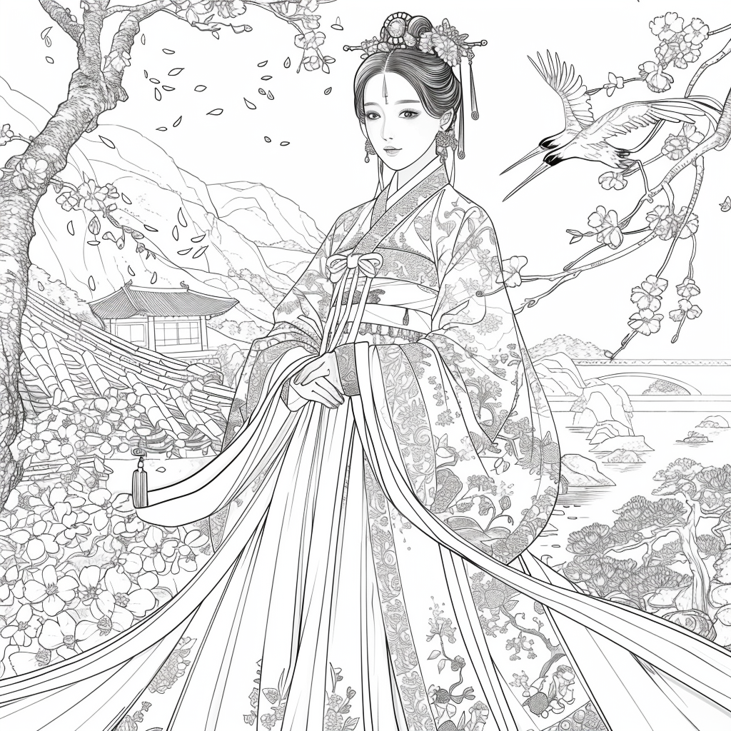 The Blossom Princess by the Water