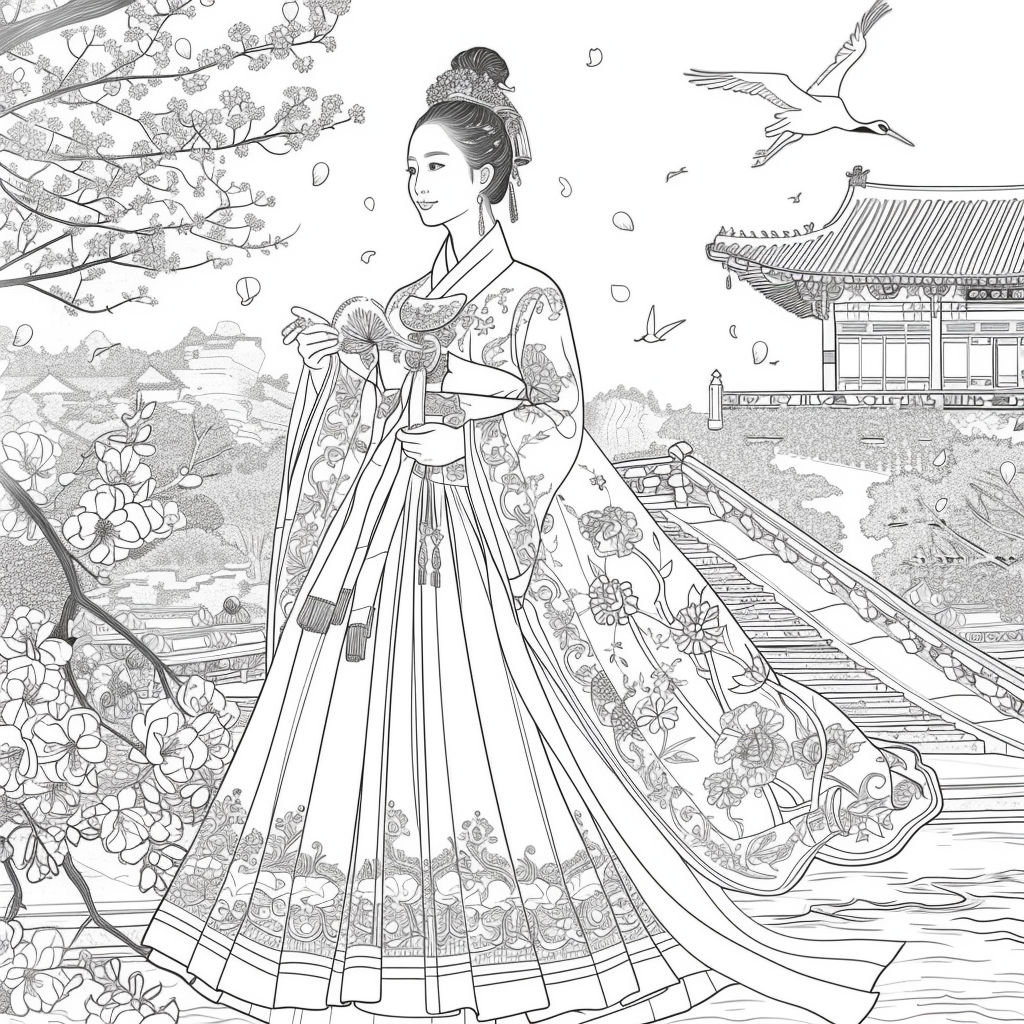 The Blossom Princess by the Water