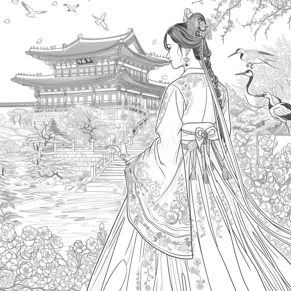 The Blossom Princess by the Water