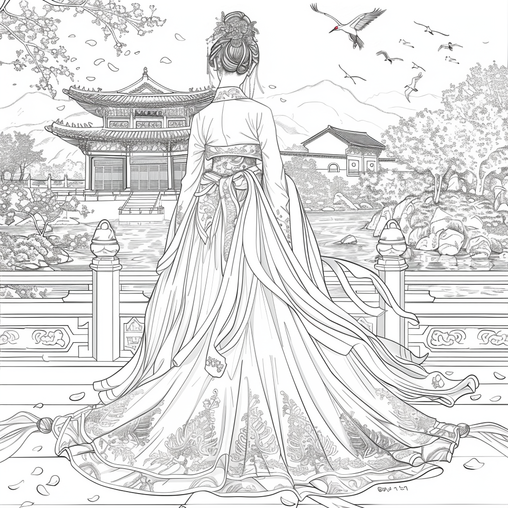 The Blossom Princess by the Water